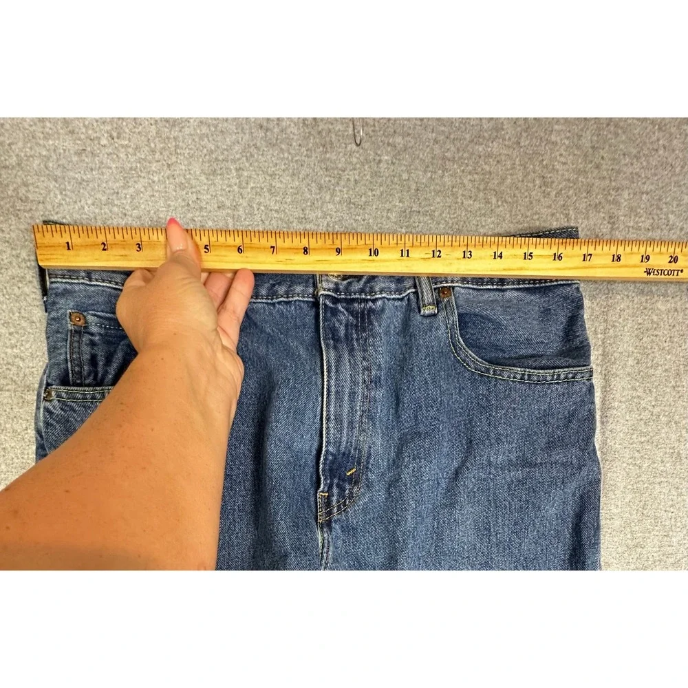 Levis 517 Bootcut Jeans Mens 34x38 Blue Slim Fit Cotton Denim